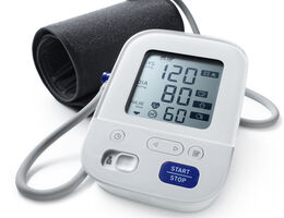 A home blood pressure monitor.